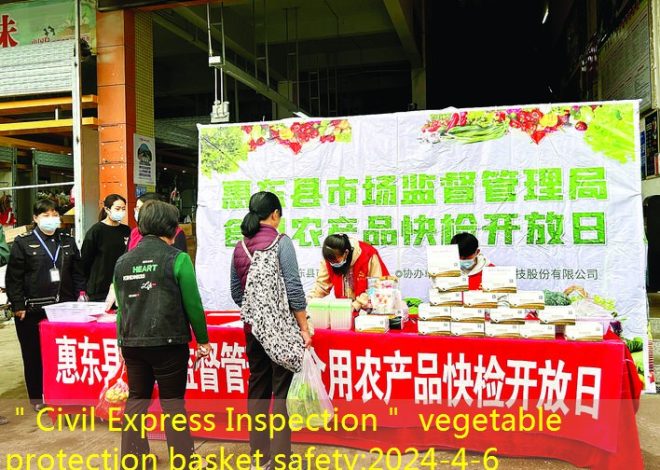 ＂Civil Express Inspection＂ vegetable protection basket safety